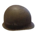 New ListingWWII HELMET "RANGE HQ" WITH DENT - Vintage Military Memorabilia, US