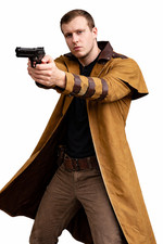 Ron Perlman Hellboy's Golden Army Inspired Trench Coat Demon Hunter Gothic Long