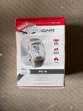 OROLOGIO CARDIOFREQUENZIMETRO SIGMA SPORT PC9 BIANCO/GRIGIO - NUOVO - VENDITORE UK