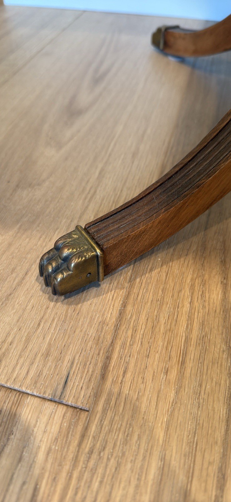 George III Duncan Phyfe Drop Leaf Table Mahogany With Drawer / Claw Feet