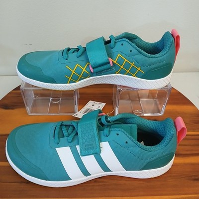 Adidas The Total 2 Weightlifting Shoes Mens 7 Teal Training Lifting ID9867
