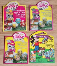 Instant Egg Art Sun Hill Shrink Wraps Mickey Mouse Vintage 1981 Easter Bunny Lot