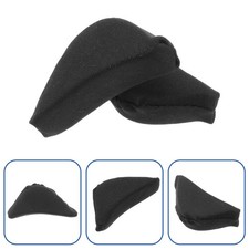 2 Pair Shoe Inserts Sponge Toe Plug Foot Brace Black Reusable Shoe Filler