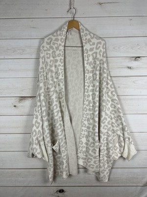 Barefoot Dreams Cardigan Womens L/XL Leopard CozyChic Ultra Lite