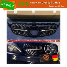 K&uuml;hlergrill Diamant Grill Schwarz f&uuml;r Mercedes Benz W205 C205 S205 A205 15-18