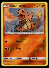 Charmander 7/68 Common Hidden Fates Pokemon Reverse Holo Near Mint