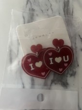 I Love You Heart Earrings 