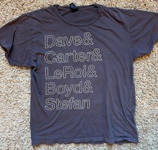 Vintage DMB “Dave, Carter, LeRoi, Boyd, Stefan” Gray T Shirt Adult Large