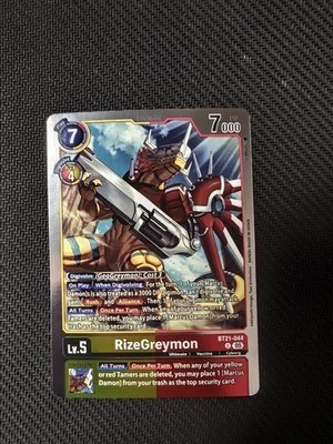 Digimon Generation RizeGreymon U Foil BT21-044 English NM