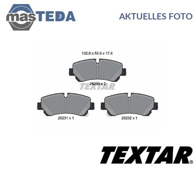 2623001 SATZ BREMSBELÄGE BREMSKLÖTZE HINTEN TEXTAR NEU OE QUALITÄT