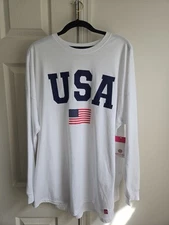 MARLEY LILLY Patriotic USA Long Sleeve Shirt Size L/XL - NEW!