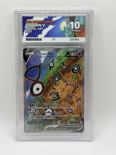 Pokémon TCG Unown V Silver Tempest Alternate Art 177/195 ACE 10