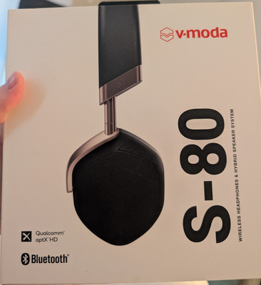 V-MODA S-80 Wireless Bluetooth Headband Headphones 40mm Black/Rose Gold