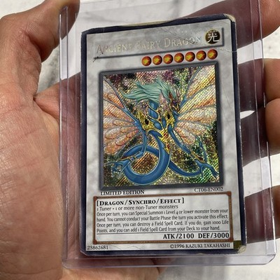 YuGiOh Ancient Fairy Dragon CT06-EN002 Limited Edition Secret Rare HP  Yu-Gi-Oh! | eBay