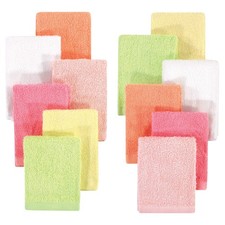 Unisex Baby Rayon from Bamboo Woven Washcloths 12pk, Citrus, One Size