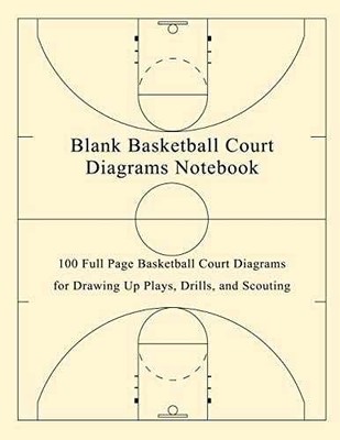 Blank Basketball Court Diagrams - Paperback, by Arcano Fred - Very Good o