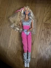 RARE Vintage 1989 Mattel Barbie and the All Stars Aerobic Workout Doll w/Earrngs