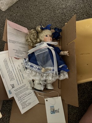 The Little Jewel Collection Porcelain Doll September -Worlds Gallery Doll 