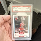 Fleer 1990-91 Michael Jordan #26 PSA 10 Chicago Bulls Black Line Basketball Card