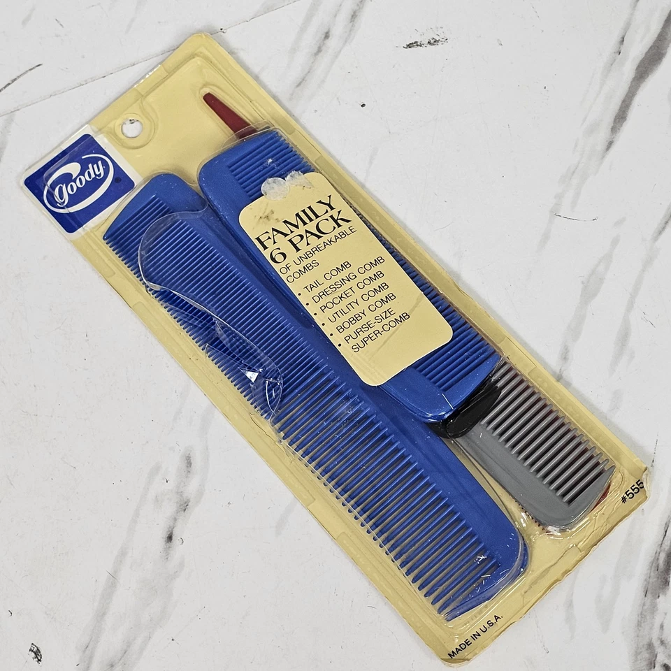 Paquete de 6 peines irrompibles Goody Family vintage años 90 ***FALTA UNO*** Foto 2 de 4