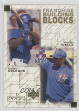 2001 Pros & Prospects Franchise Building Blocks Carlos Delgado Vernon Wells 0d2