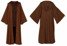 Officially Licensed Star Wars Jedi Hooded Brown Robe - Adult Size Medium