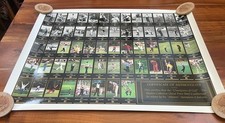 MASTERS Golf Cards COLLECTION UNCUT PRESS SHEET 1934 TO 1996 winners PGA  