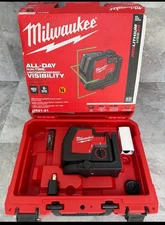 Milwaukee USB Rechargeable Green Cross Line Laser - Red/Black (3521-21)
