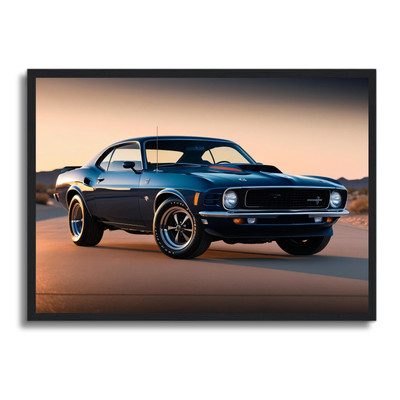 Auto Poster gerahmtes Wandbild Fahrzeug Man Cave Bild A4 - A1 Wohndeko Design