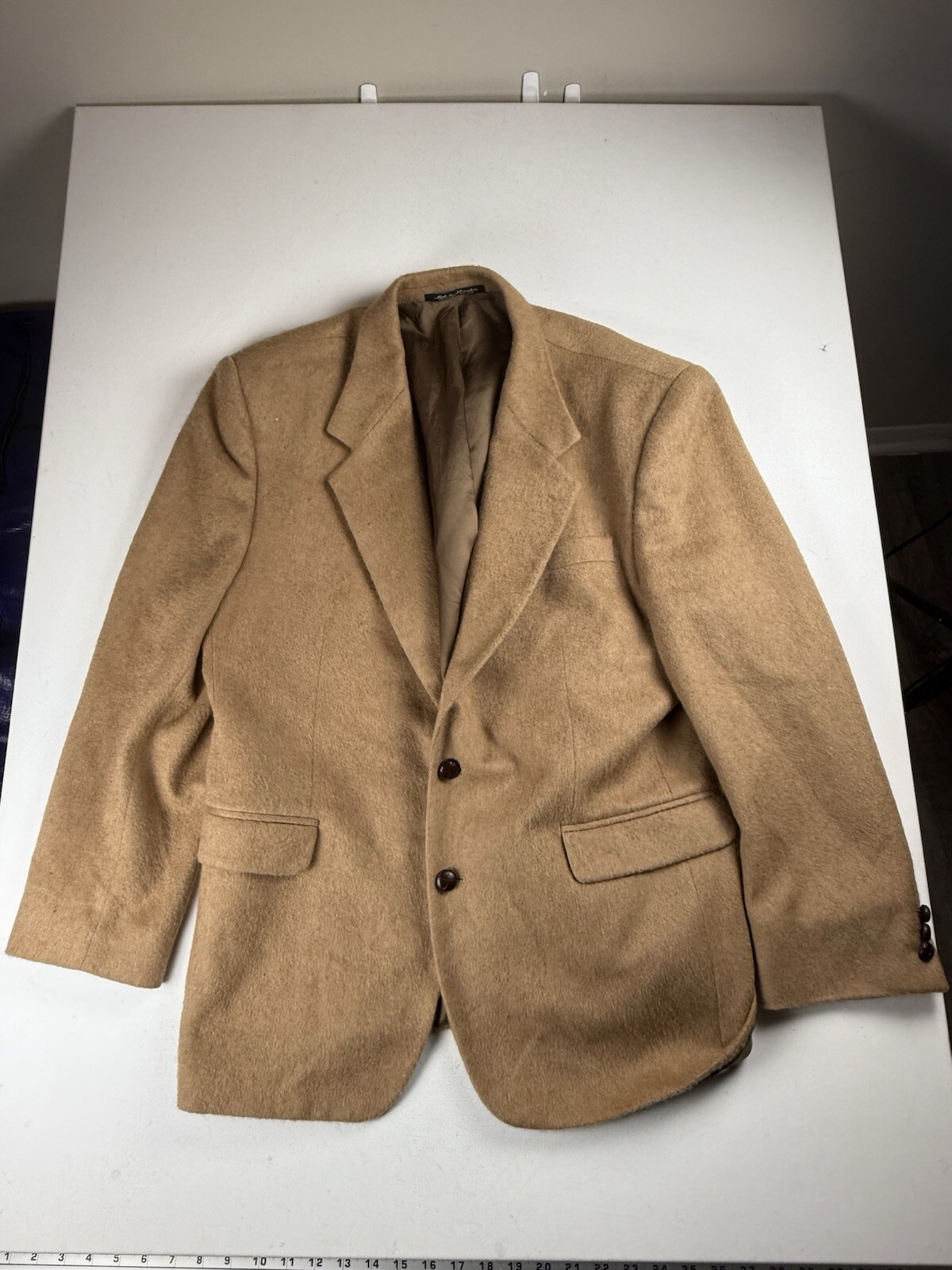 FILA Giacca blazer Tailors Row By Deansgate 100% capelli cammello marrone chiaro 44 R