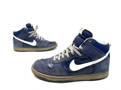 Nike Dunk High 2012 Midnight Navy Blue 317982-401 Men Size 11