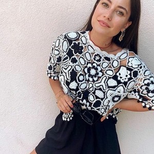 crochet jumper zara