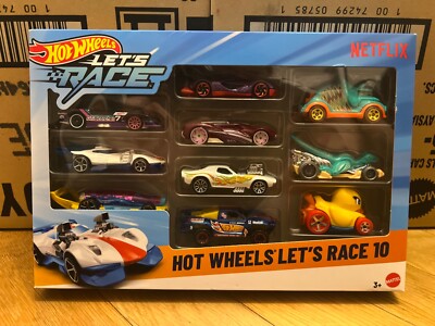 10 Hot Wheels Cars Netflix Lets Race GT Scorcher Duck Serie Veloci Tricera Racer