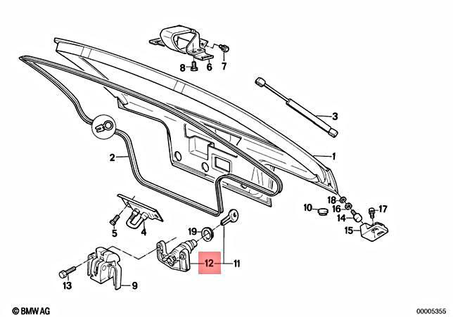 Genuine BMW E30 316i 318i Wagon Catch With Code 51248103363 | eBay