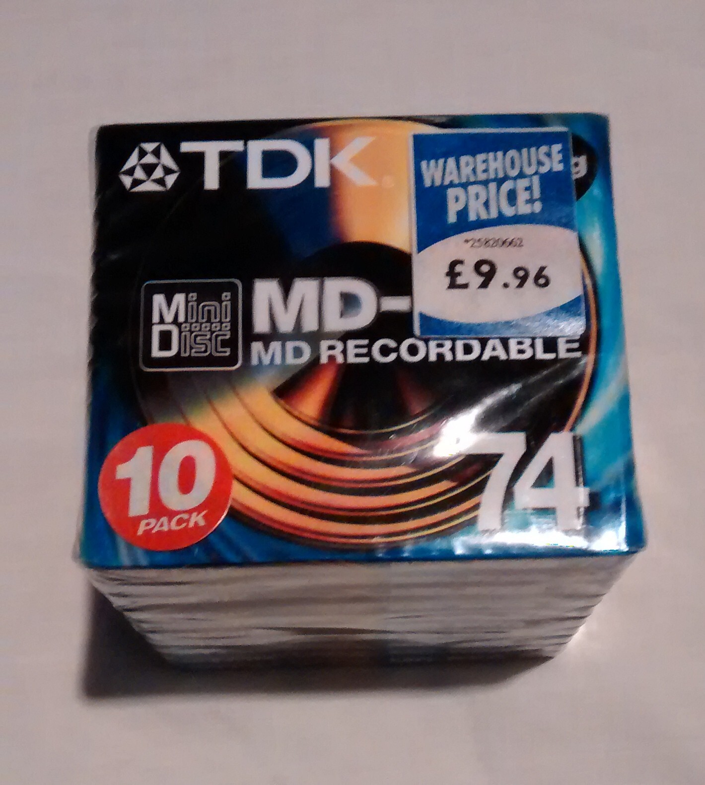 TDK MDRXG74 MINIDISCS NEW & UNOPENED RARE 10 PACK eBay