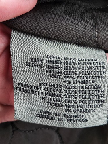 Levis kleine grüne Cargojacke durchgehender Reißverschluss Druckknopf gefüttert hoher Kragen Mantel Taschen Herren - Bild 12 von 23