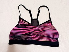Danskin- Sports Bra Pink/black striped Sz S/P