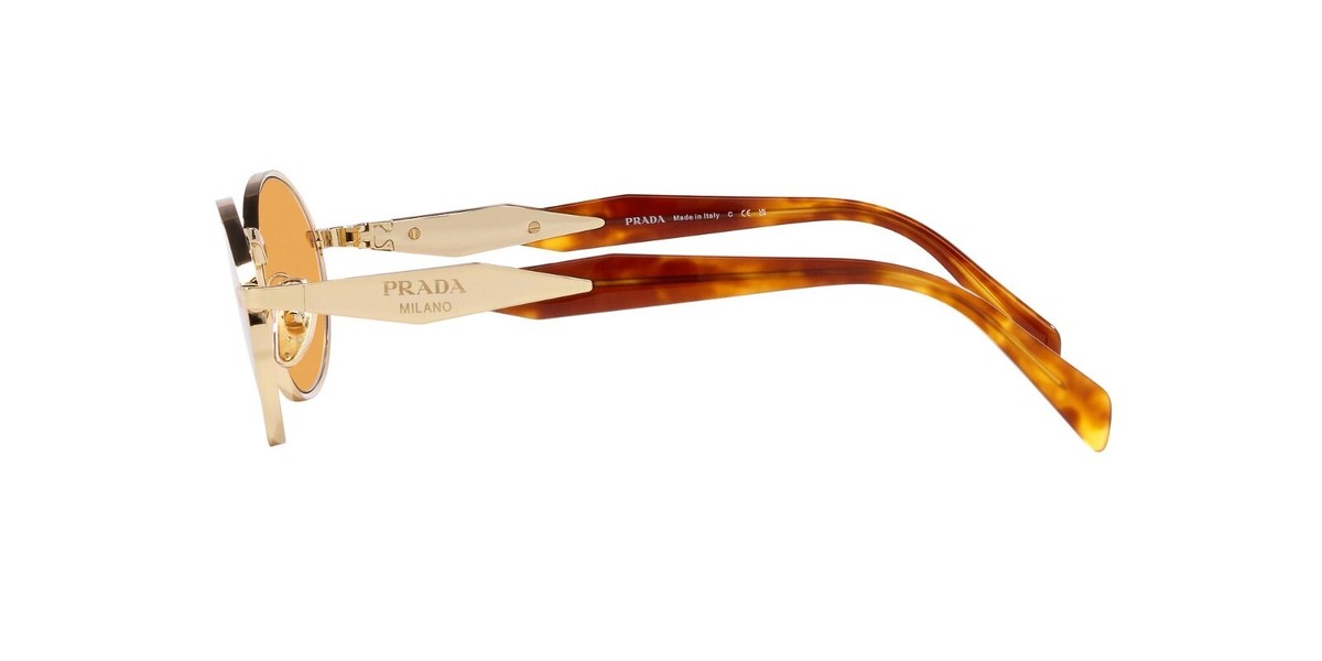 Prada PR 65ZS Light Gold/Orange (ZVN-02Z) Sunglasses | eBay
