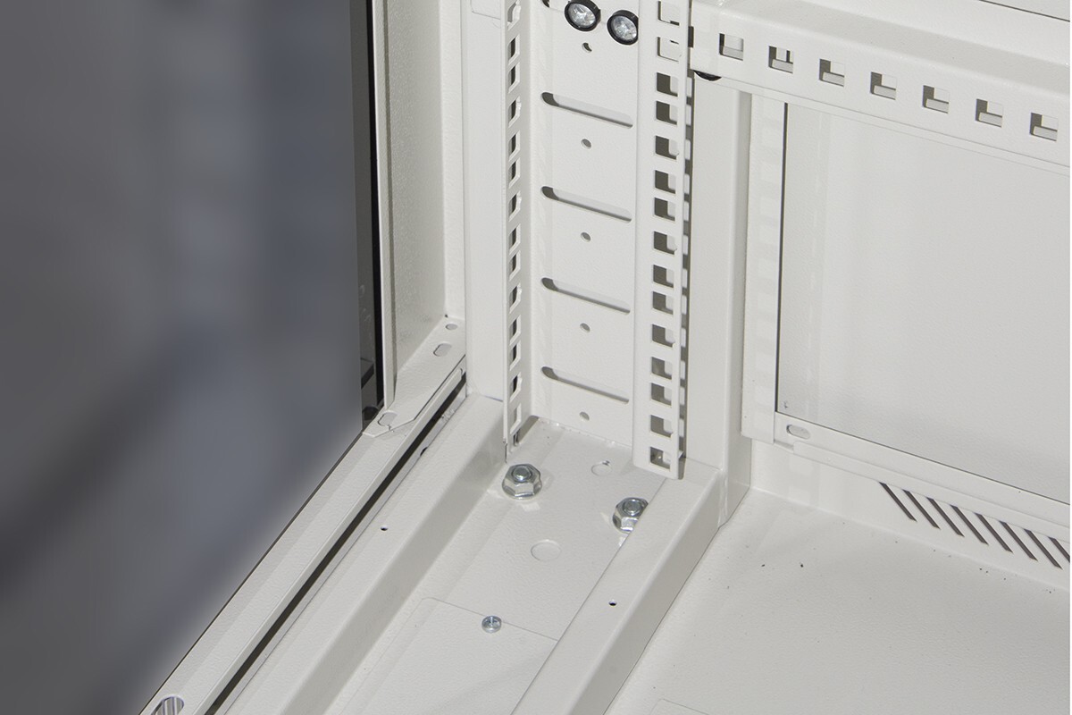 ARMADIO RACK PER RETI 19" 22U (A)1166, (L)600, (P)600 COLORE GRIGIO PORTA VETRO