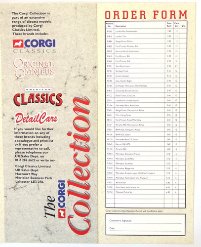 The Corgi Collection  - 1996 Trade / Retail / Dealer Catalogue -  A4 - 12 Pages - Afbeelding 6 van 7