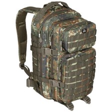 Wander-Rucksack Assault I flecktarn Outdoor Tagesausflug Trekking Sport Schule