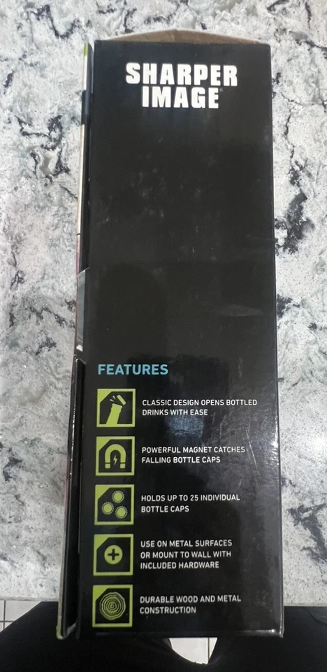 Sharper Image Cap Catching Magnetic Bottle Opener, New - Image 2 of 4