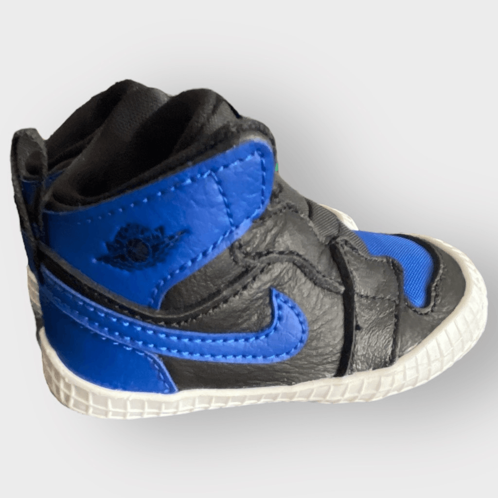 PONY Sneaker Nike Air Jordan 1 Crib Booties Royal Black AT3745 007 neonato taglia 3C nuove