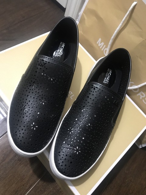 michael kors trent slip on black