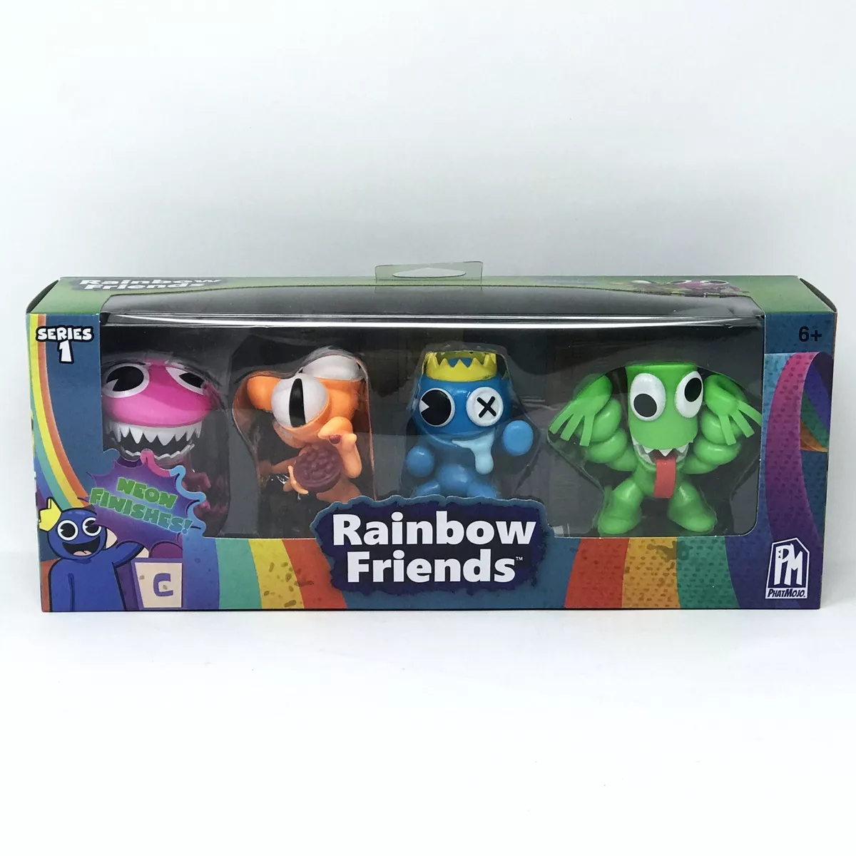 Roblox Rainbow Friends Mini Figure 4 Pack Red Orange Blue Green