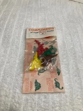 Sealed 1960s Sinclair Oil Premium Giveaway Bag Dinosaur Figures MIP NOS 1961