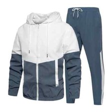 Men Tracksuit Set Sportswear Jackets Pants 2 Piece Sets Running Sports Suit