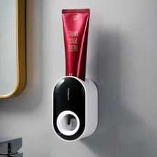 Automatic Toothpaste Dispenser Wall Mounted Holder Squeezer Bathroom Toilet Home