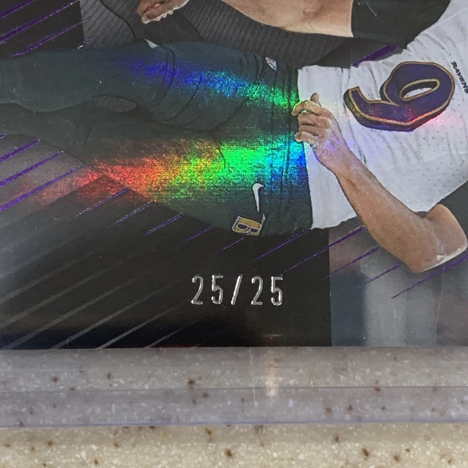 JUSTIN TUCKER Ravens 2023 Panini Limited SSP 25/25 Bookend Baltimore Ravens - Image 3 of 3