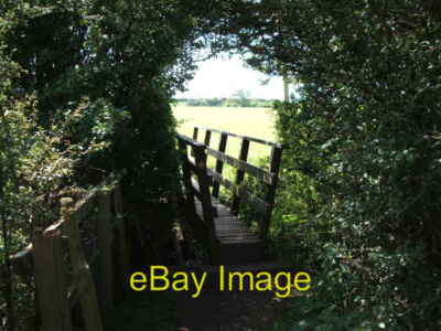 Foto 6x4 Brücke über den Deich zu Fuß von Holts Lane Poulton-Le-Fylde c2007